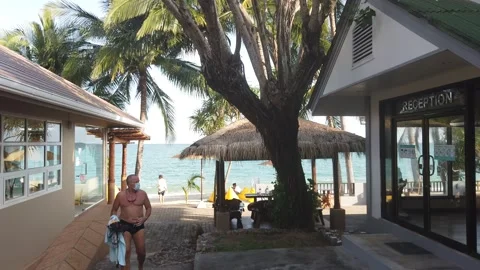 Beach Cafe Stock Footage 220317564