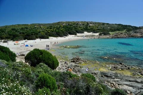 Beach of Cala Cipolla Stock Photos