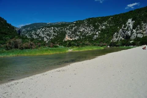 Beach of Cala Luna Stock Photos