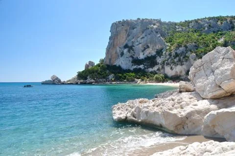 Beach of Cala Luna Stock Photos