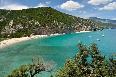 Beach of Cala Luna Stock Photos