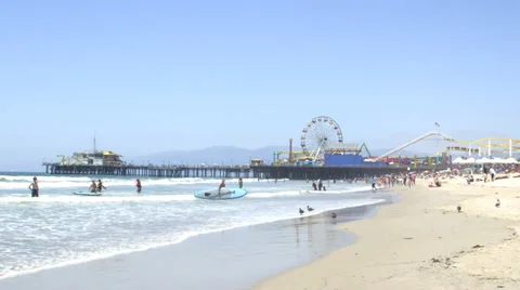 Beach in California Stock Footage 31745884