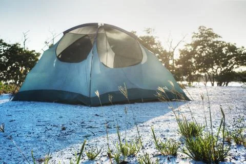 Beach Camping Stock Photos