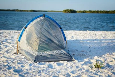 Beach Camping Stock Photos