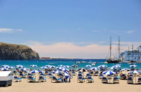 A beach on the canarys 스톡 사진