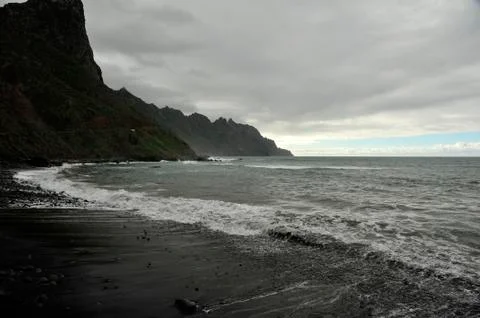 A beach on the canarys Stock Photos