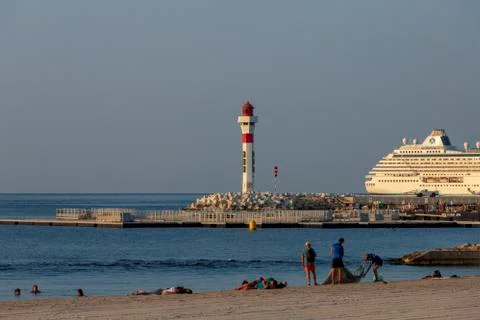 Beach cannes Stock Photos