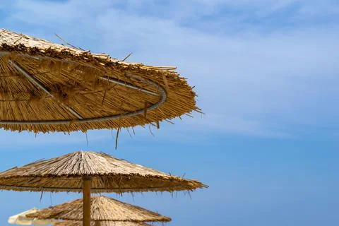 Beach canopy from the sun Stock Photos