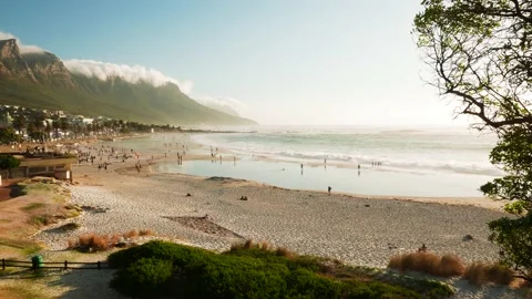 Beach in Cape Town (Cinemagraph) Stock Footage 233897917