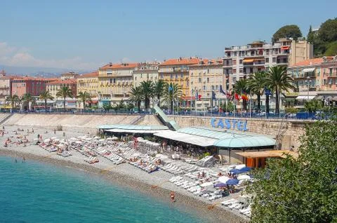 Beach Castel - Nice Foto stock