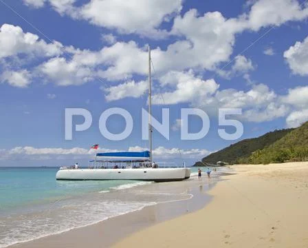 Beach catamaran Stock Photos