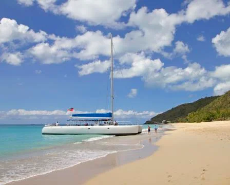 Beach catamaran Stock Photos