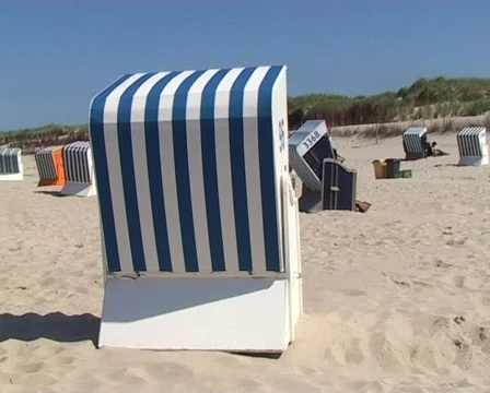Beach chair Stock Footage