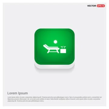 Beach Chair Icon 스톡 일러스트