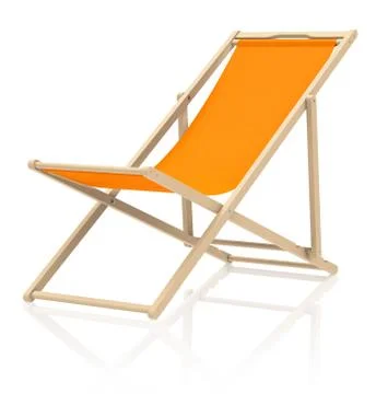 The beach chair Stock Illustration