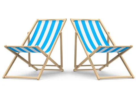 The beach chair Stock Illustration