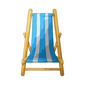 Beach Chair illustration Ilustração Stock
