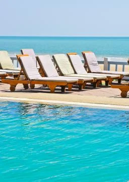 Beach chair Foto stock