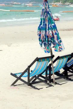 Beach chair Stock Photos