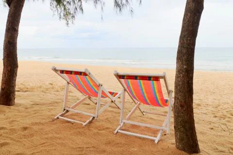 Beach chair Stock Photos