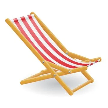 Beach chair vector illustration Stock Illustration
