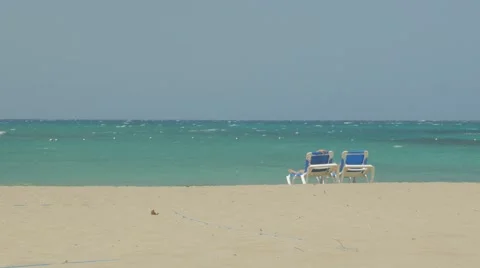 Beach Chairs Video stock 62252608