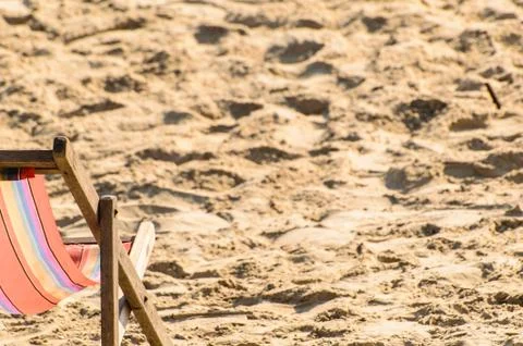Beach, chairs Stock Photos