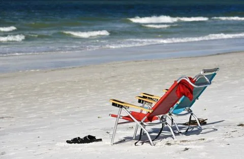 Beach Chairs Stock Photos