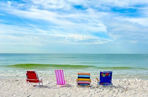 Beach Chairs Stock Photos