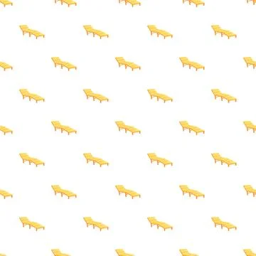 Beach chaise lounge chair pattern background イラスト素材