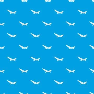 Beach chaise pattern seamless blue Stockillustratie