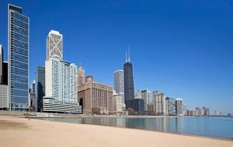 Beach of Chicago Stock Photos