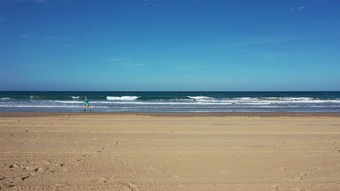 Beach Chiclane Spain Video stock 114394063