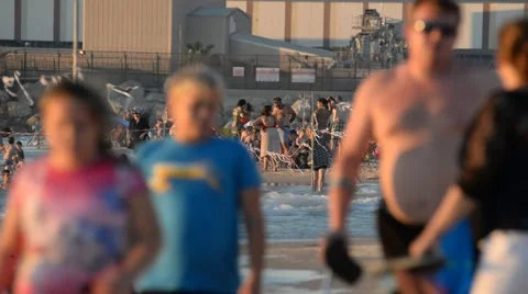 A beach is in city Ashdod Stock Footage 52750895
