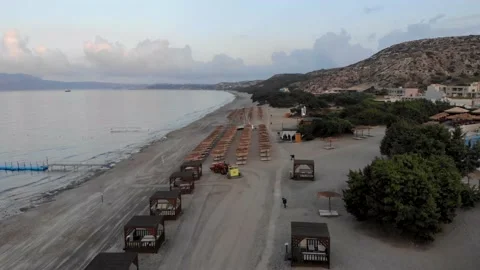Beach cleaning cart Stock Footage 155613571