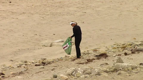 Beach Cleanup 01 Stock Footage 40614579