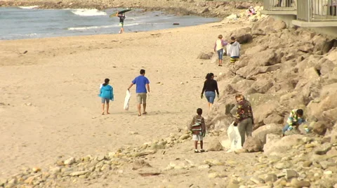 Beach Cleanup 04 Stock Footage 40629011