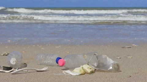 Beach cleanup Stock Footage 132859675