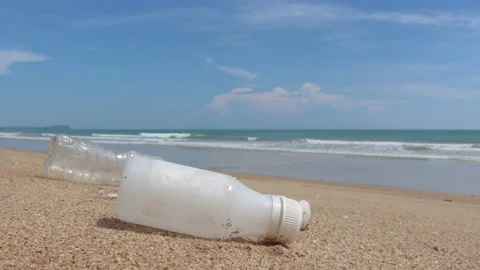Beach cleanup Video stock 134385416