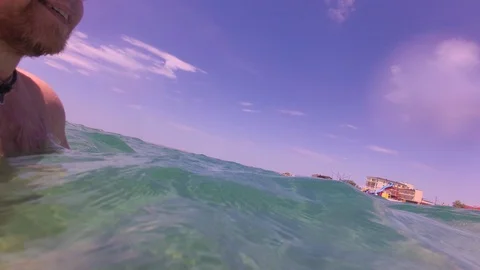Beach, clear crystal water Stock Footage 95926804