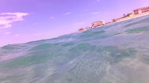Beach, clear crystal water Stock Footage 95926845