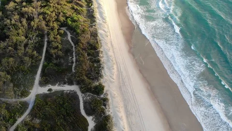 Beach with clear Ocean Stock Footage 88239711