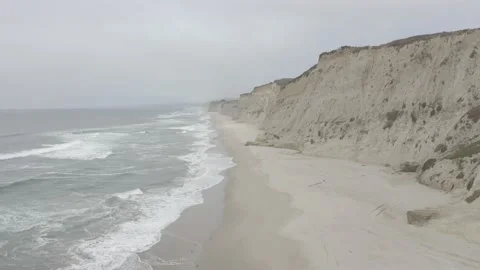Beach Cliffs Stock Footage 138656493