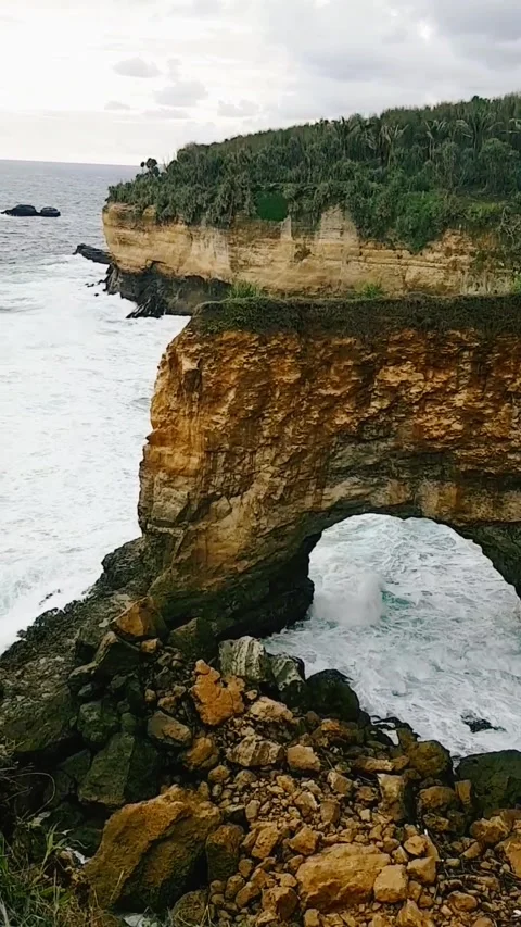 Beach Cliffs Stock Footage 169648349