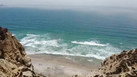 Beach cliffs in San Diego Stock Footage 157792960