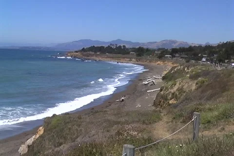 Beach cliffs1 Stock Footage 904334