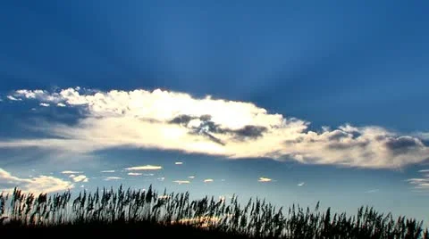 Beach clouds 1 스톡 동영상 12289144