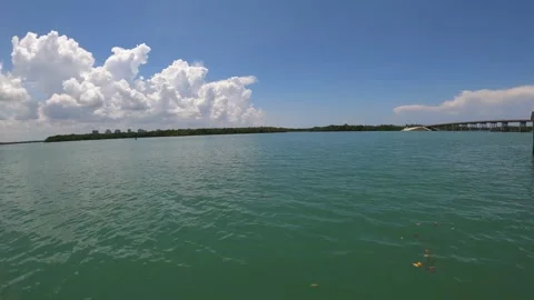 Beach, Clouds, Boating, Timelapse Stock Footage 310804356