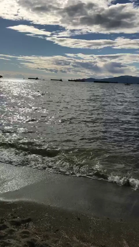 Beach Clouds Stock Footage