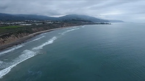 Beach on cloudy day, Video stock 98474021